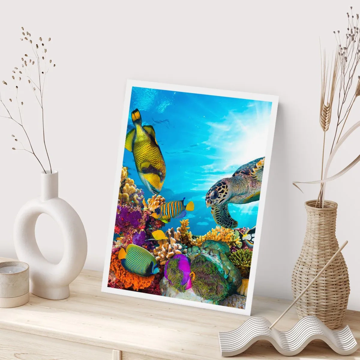 Plakat - Koralowa promenada - 70x100 cm