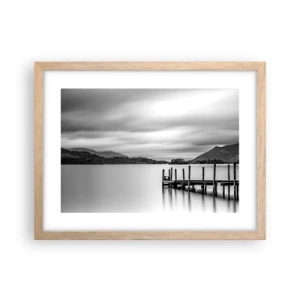 Plakat w ramie jasny dąb - Łagodność i siła - 40x30 cm