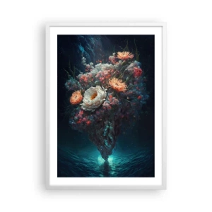 Plakat w białej ramie - Dziwny ogród - 50x70 cm