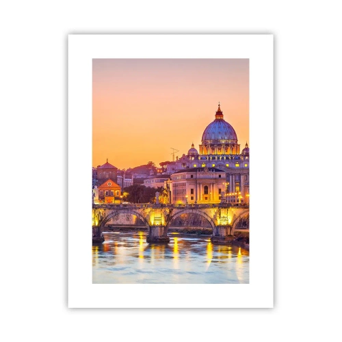 Plakat - Zmierzch nad Wiecznym Miastem - 30x40 cm