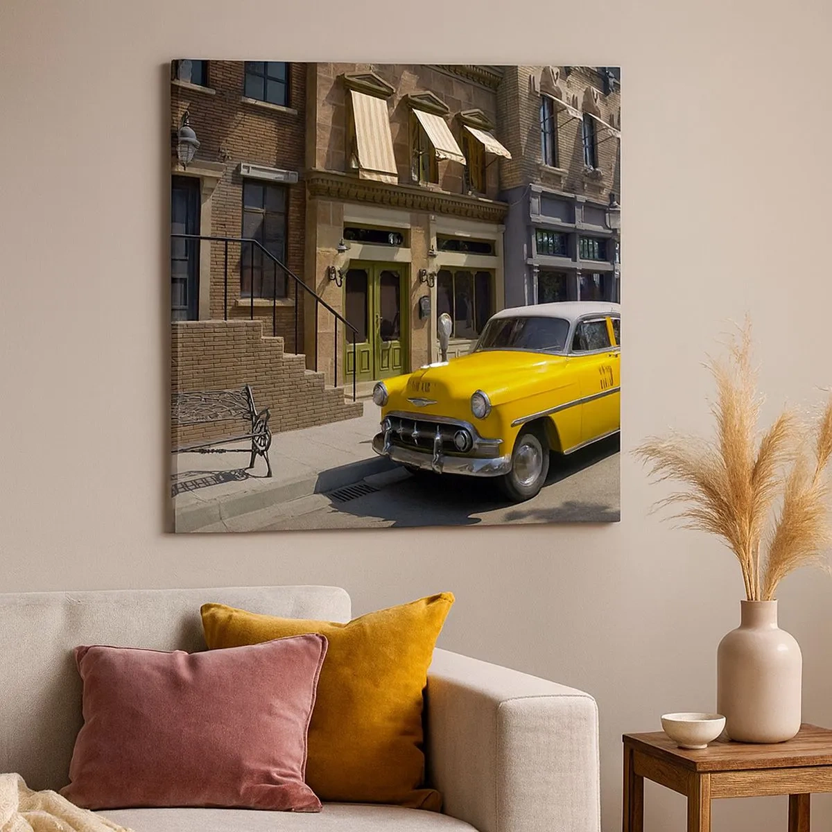 Obraz na płótnie - Dawno temu w Ameryce - 30x30 cm