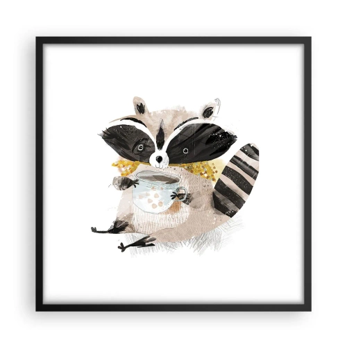 Plakat w czarnej ramie - Mój przyjaciel szop - 50x50 cm