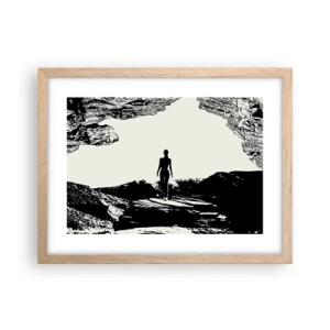 Plakat w ramie jasny dąb - Nowe spojrzenie - 40x30 cm