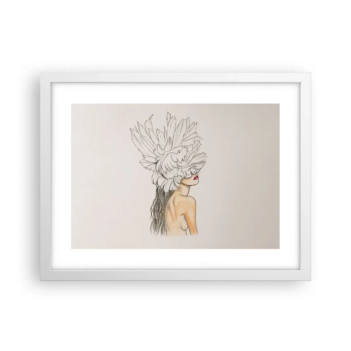 Plakat w białej ramie - Piękność ukoronowana - 40x30 cm