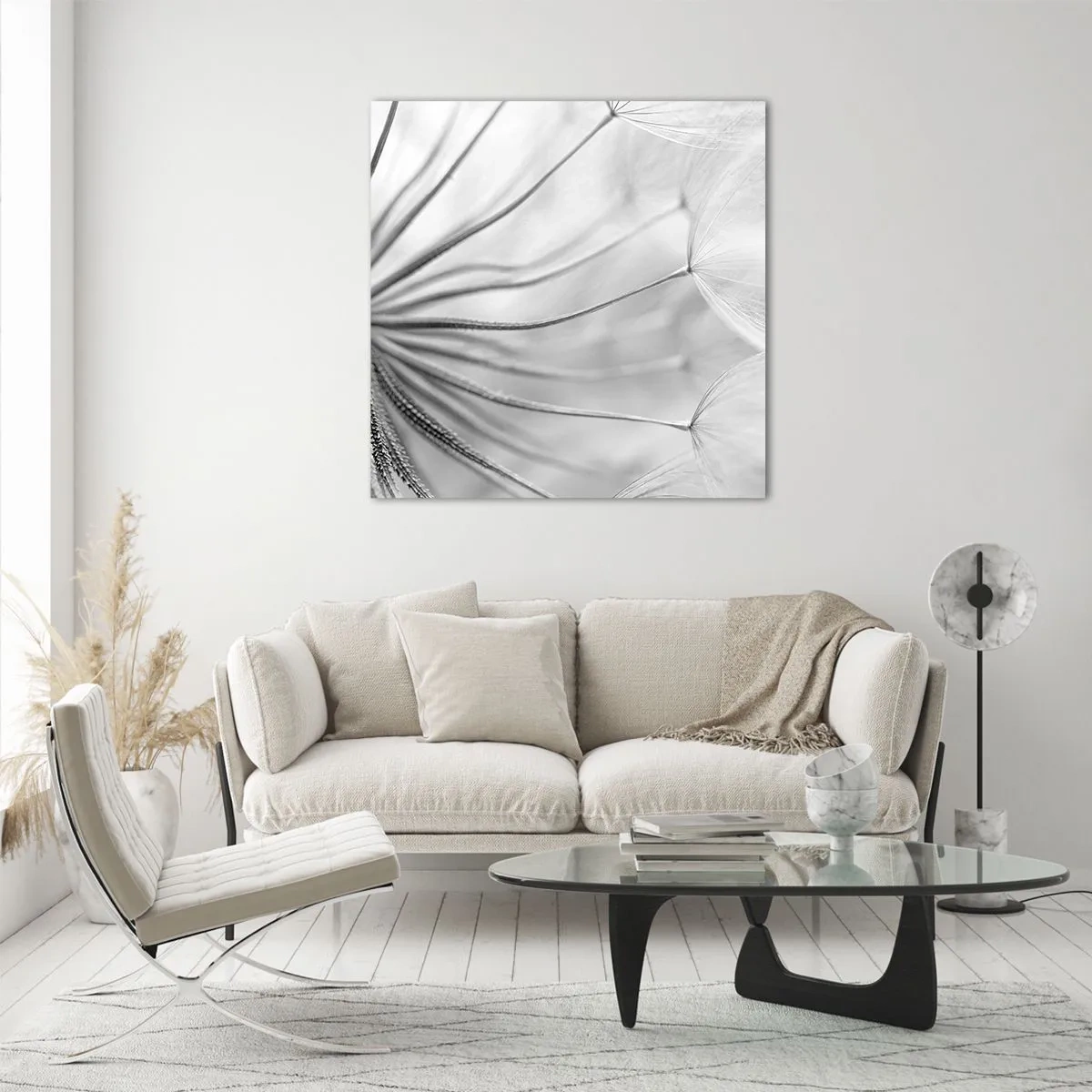 Obraz na szkle - Dmuchawce, latawce - 40x40 cm