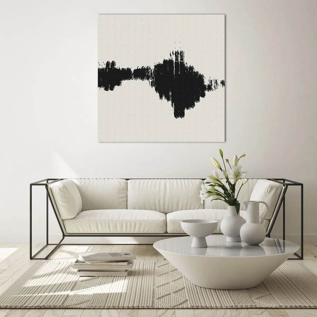 Obraz na szkle - Drgania wyobraźni - 60x60 cm