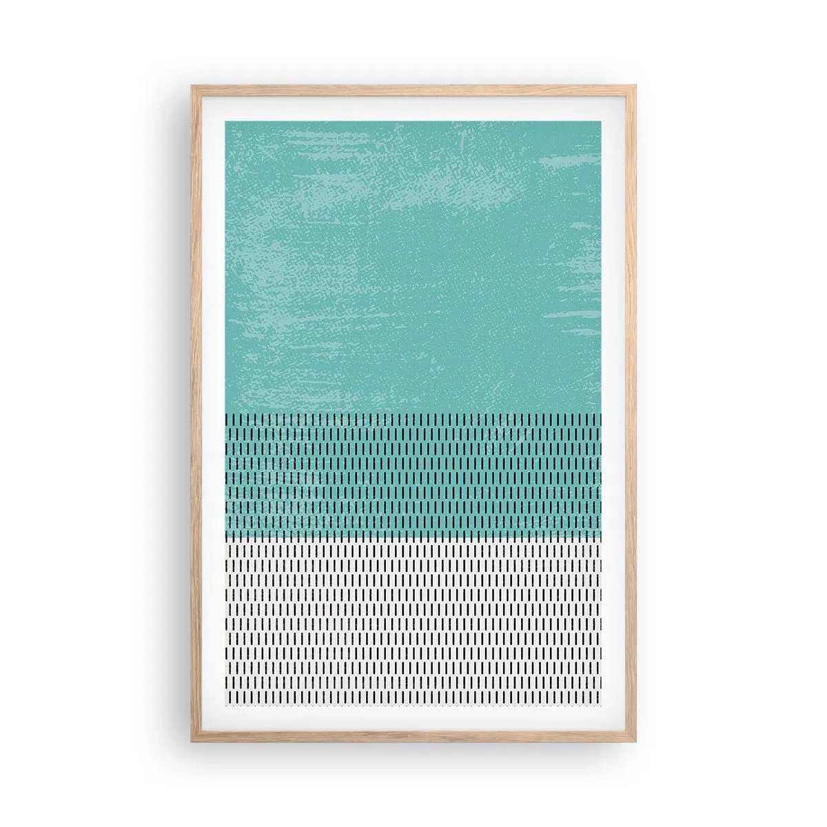 Plakat w ramie jasny dąb - Kompozycja zrównoważona - 61x91 cm