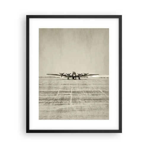 Plakat w czarnej ramie - Jak zawsze gotowy - 40x50 cm