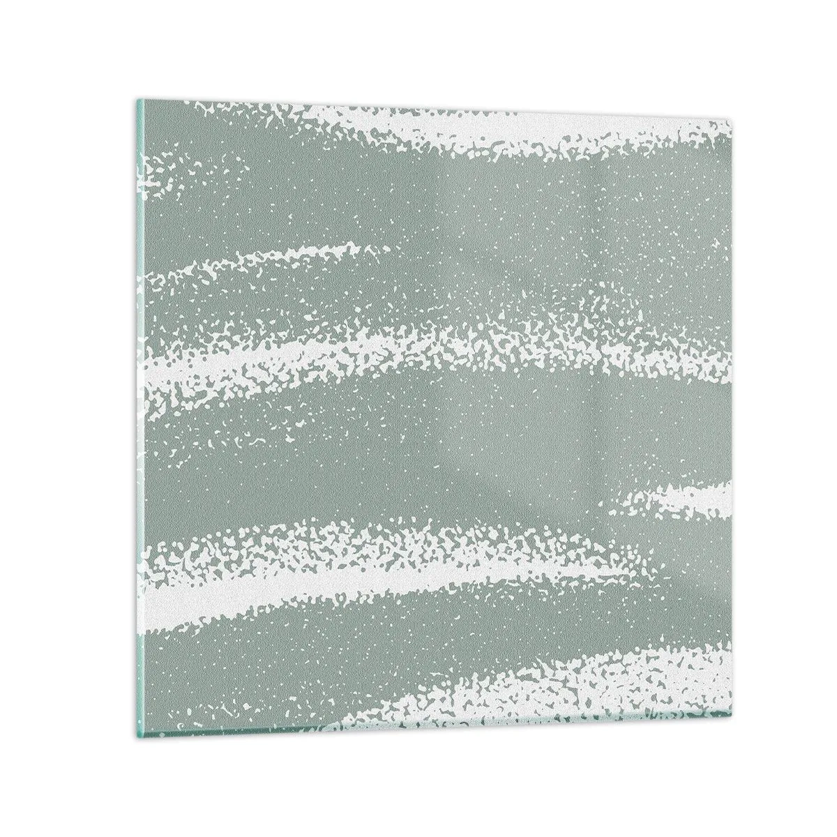 Obraz na szkle - Abstrakcja w zimowym klimacie - 50x50 cm