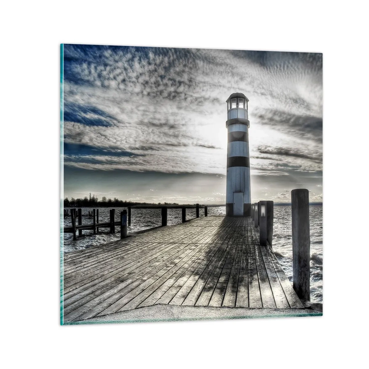 Obraz na szkle - Żeglarze, czekam na was - 70x70 cm