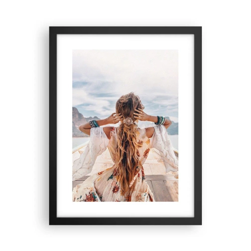 Plakat w czarnej ramie - W drodze ku szczęściu - 30x40 cm