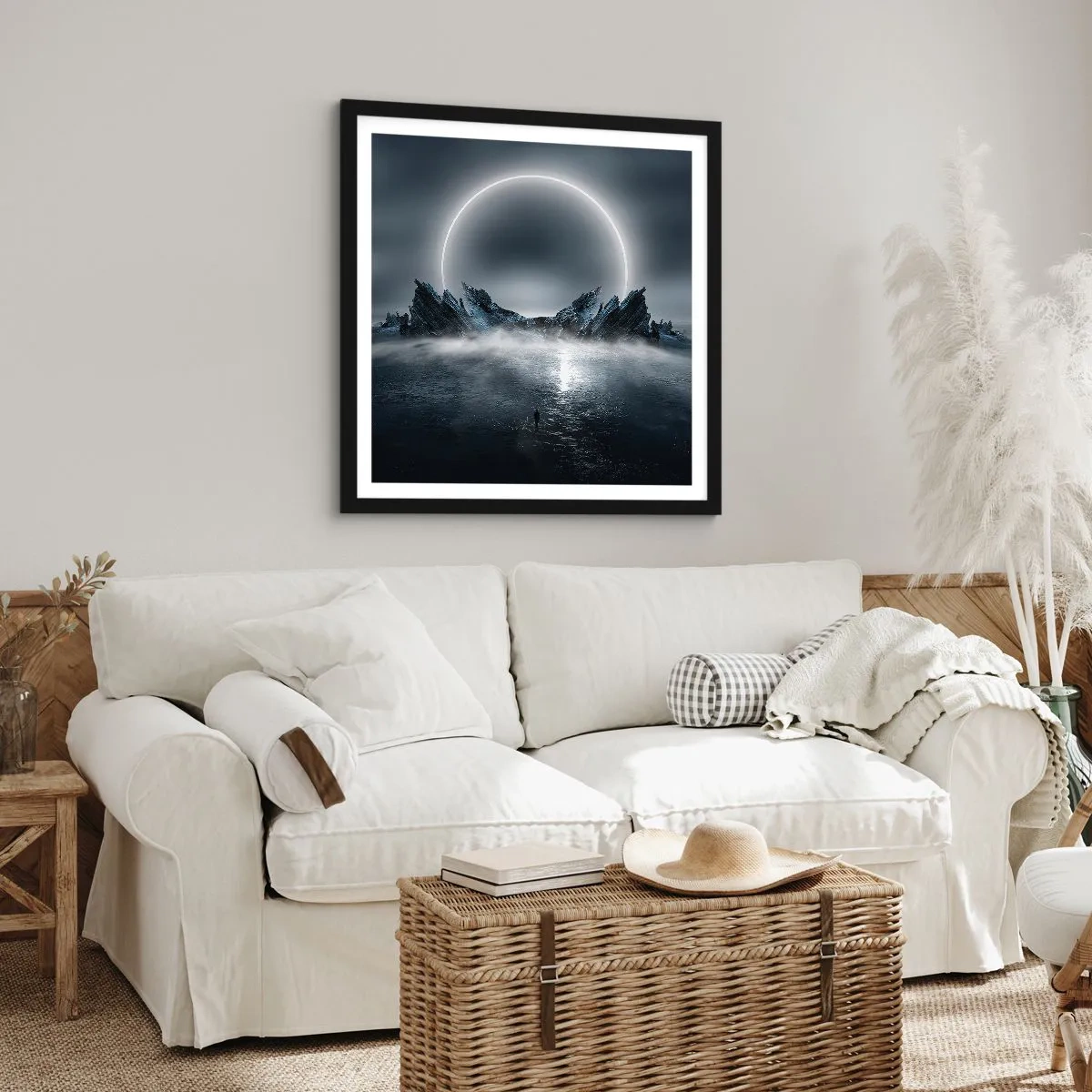 Plakat w czarnej ramie - Finał opowieści - 60x60 cm