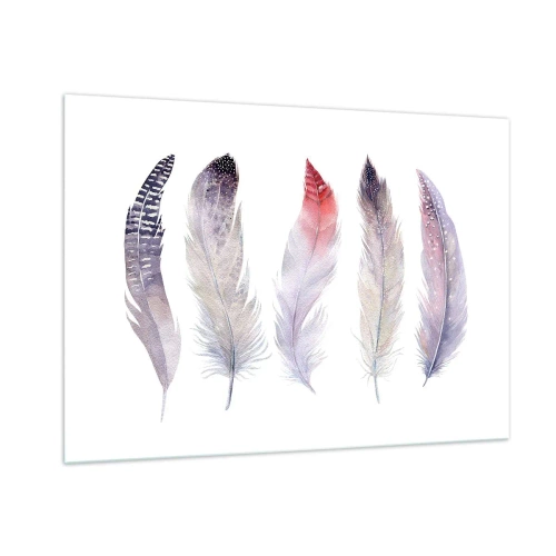 Obraz na szkle - Delikatne jak różnobarwna mgła - 100x70cm - Delikatne jak różnobarwna mgła - Nowoczesna dekoracja ścienna do salonu, kuchni i sypialni ARTTOR