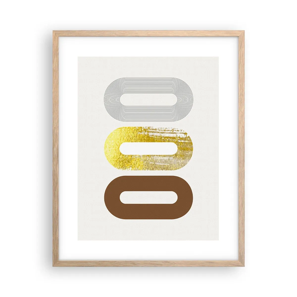 Plakat w ramie jasny dąb - Ooo! - 40x50 cm