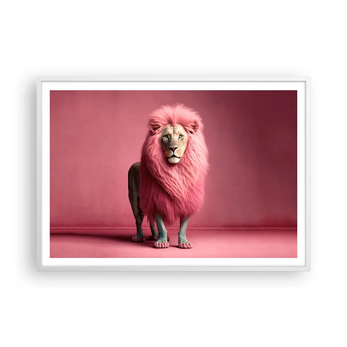 Plakat w białej ramie - I już się nie boisz - 100x70 cm