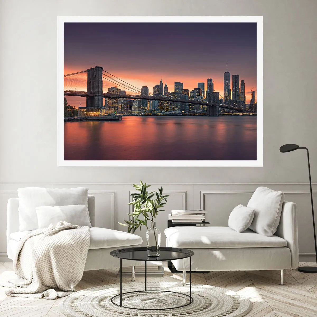 Plakat - Zatopione w liliowej ciszy - 91x61 cm