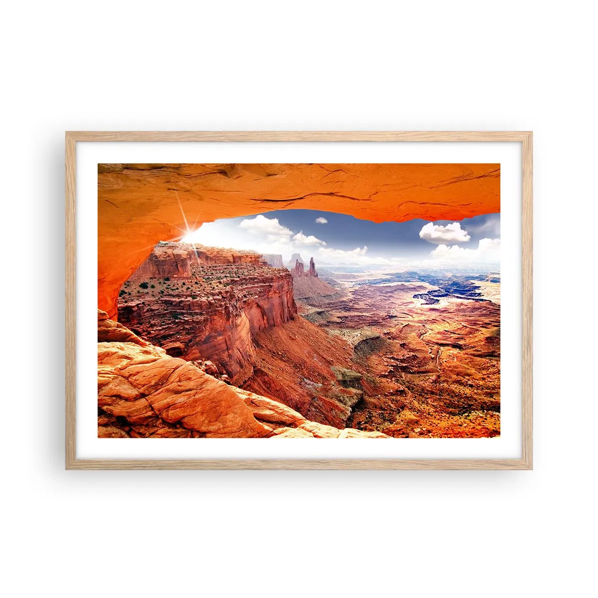 Plakat w ramie jasny dąb - Wyrzeźbione przez samą naturę - 70x50 cm