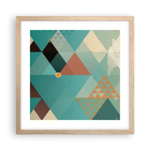 Plakat w ramie jasny dąb - Jedność wielości, wielość jedności - 40x40 cm