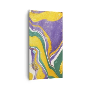 Obraz na płótnie - Fale barw - 65x120 cm