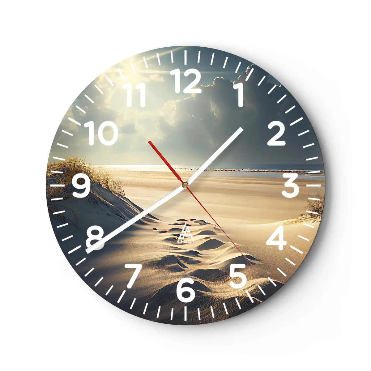 Zegar ścienny - Kojący pejzaż - 40x40 cm