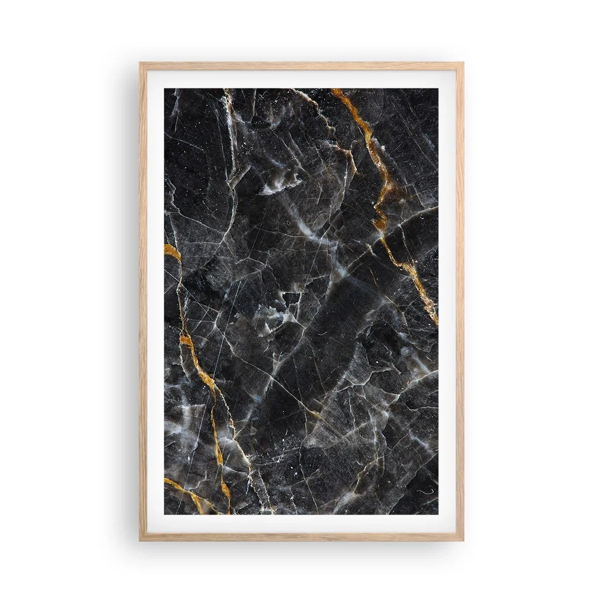 Plakat w ramie jasny dąb - Wewnętrzne życie kamienia - 61x91 cm