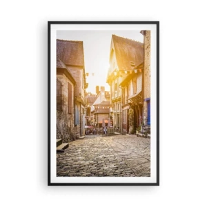 Plakat w czarnej ramie - Biały duch miasteczka - 61x91 cm