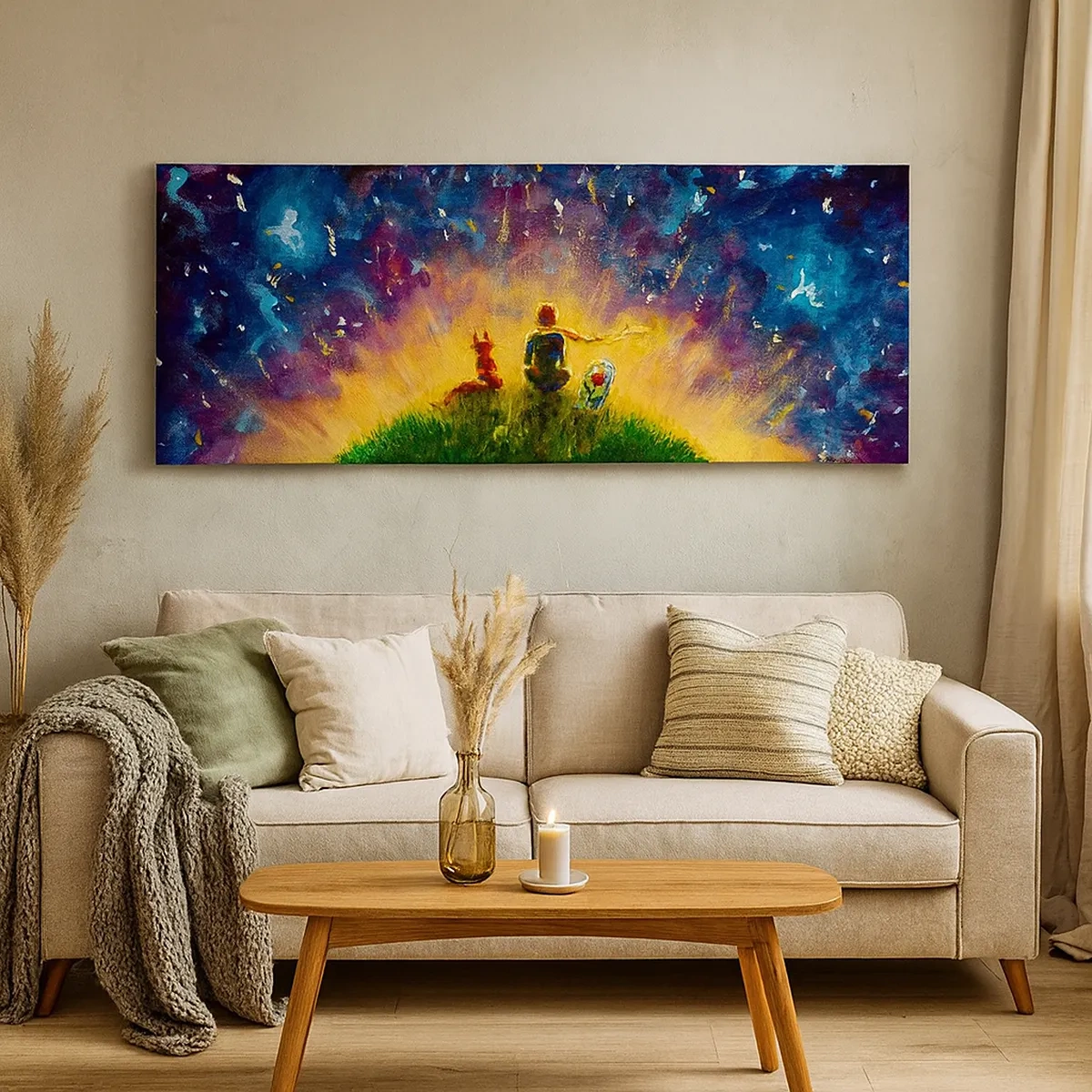 Obraz na płótnie - Miłość i przyjaźń - cały świat - 30x30 cm