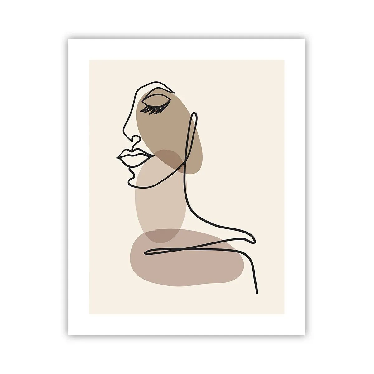 Plakat - Pewna linia piękna - 40x50 cm