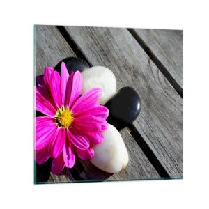 Obraz na szkle - Odpoczynek na pomoście - 70x70 cm