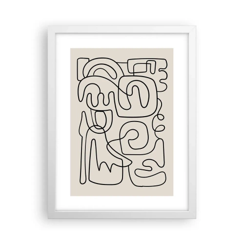 Plakat w białej ramie - Po śladzie - 30x40 cm
