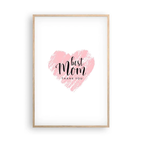 Plakat w ramie jasny dąb - Zawsze odpowiedni moment - 61x91 cm