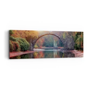 Obraz na płótnie - Po drugiej stronie lustra - 90x30 cm
