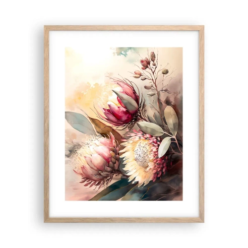 Plakat w ramie jasny dąb - Z profilu i en face - 40x50 cm