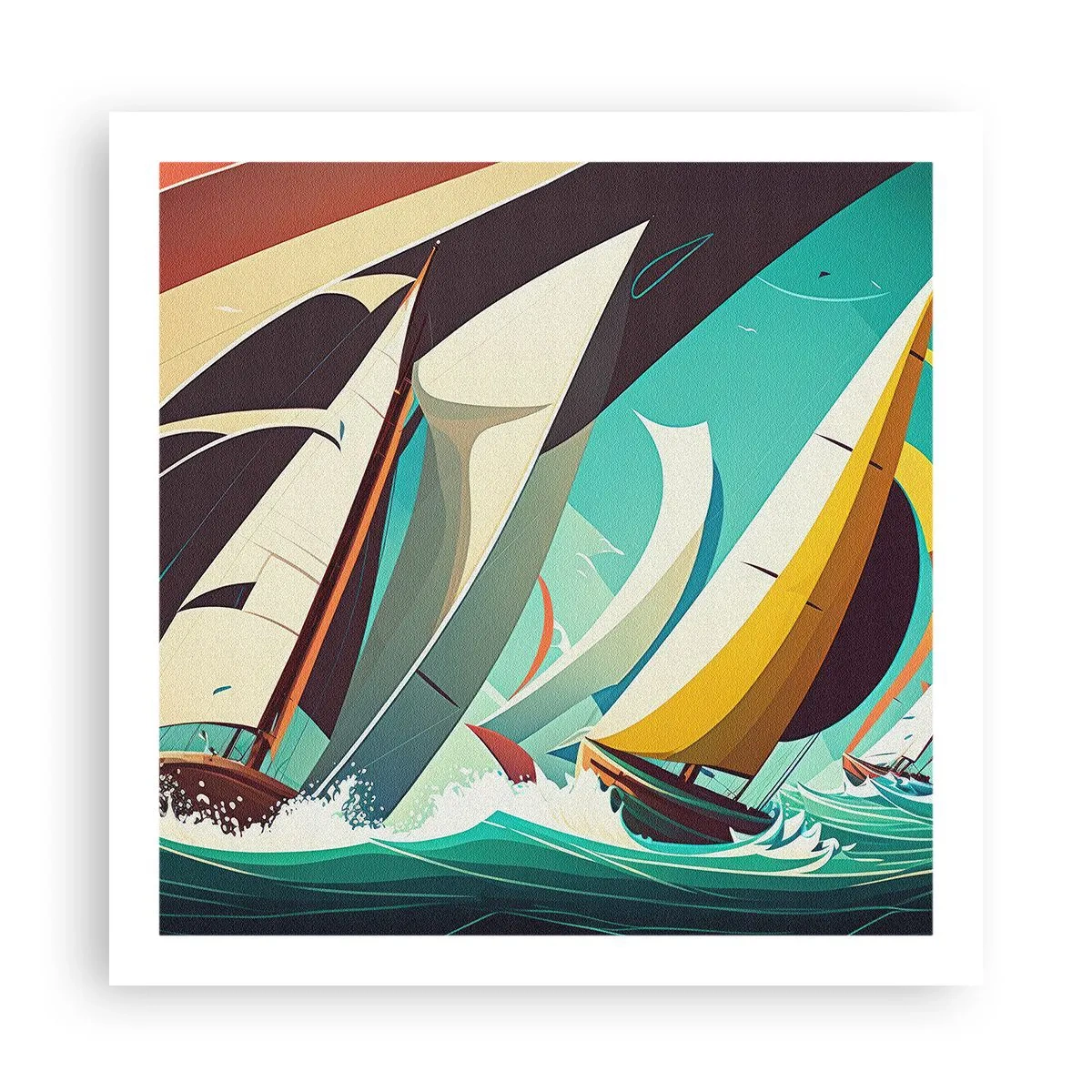 Plakat - Z żywiołami za pan brat - 60x60 cm