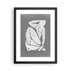 Plakat w czarnej ramie - W zamyśleniu - 30x40 cm