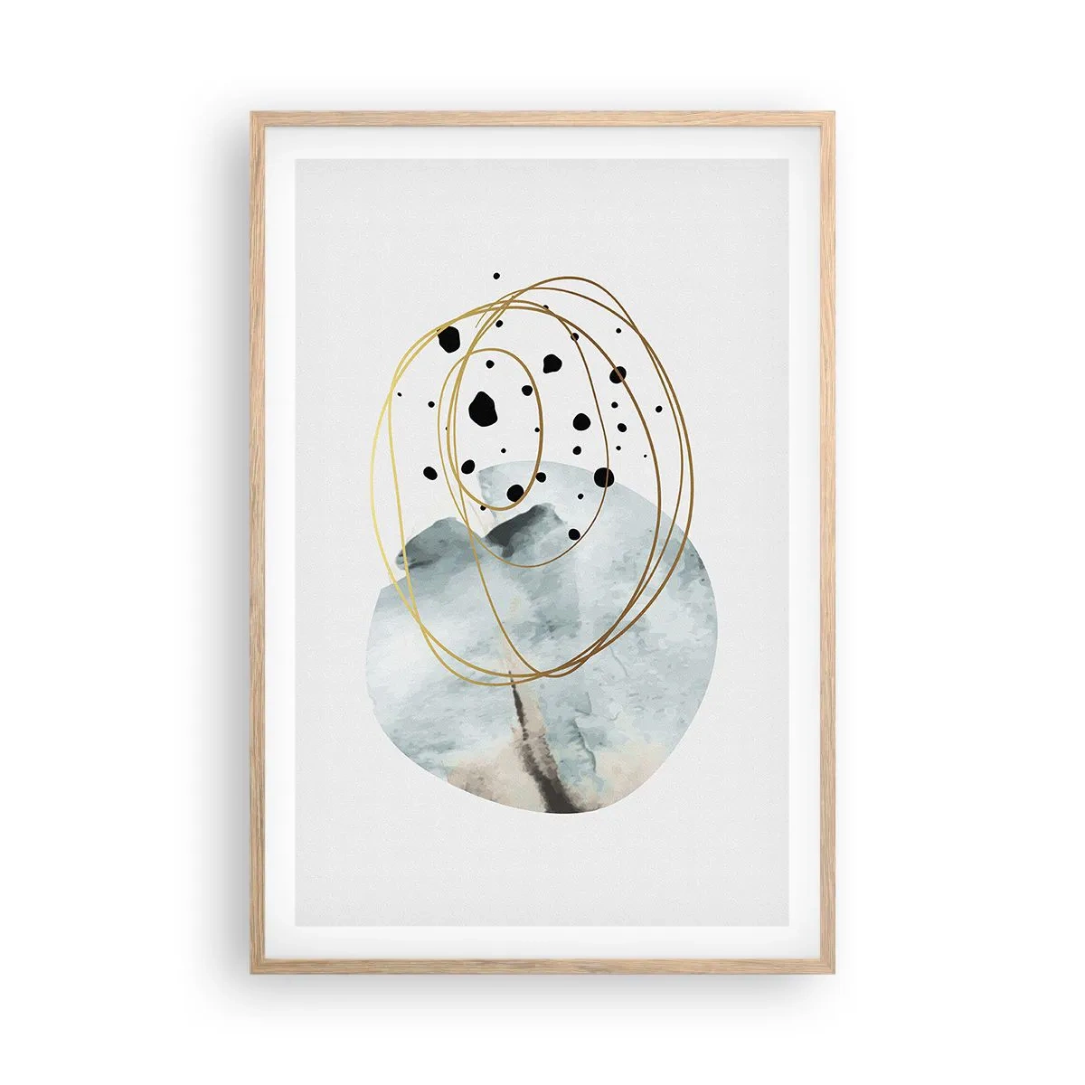 Plakat w ramie jasny dąb - W objęciach przestrzeni - 61x91 cm