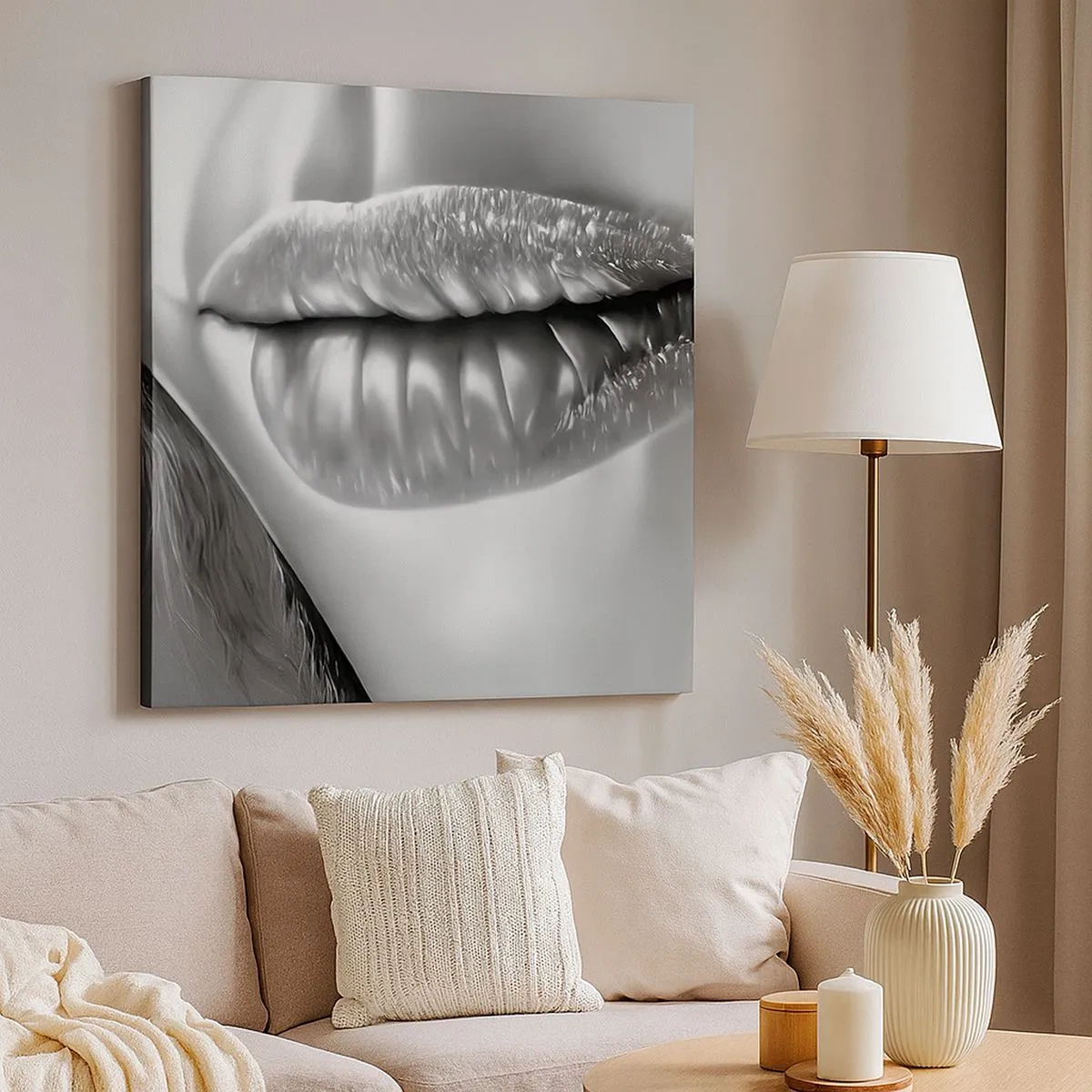 Obraz na płótnie - Wiem, o czym myślisz… - 30x30 cm