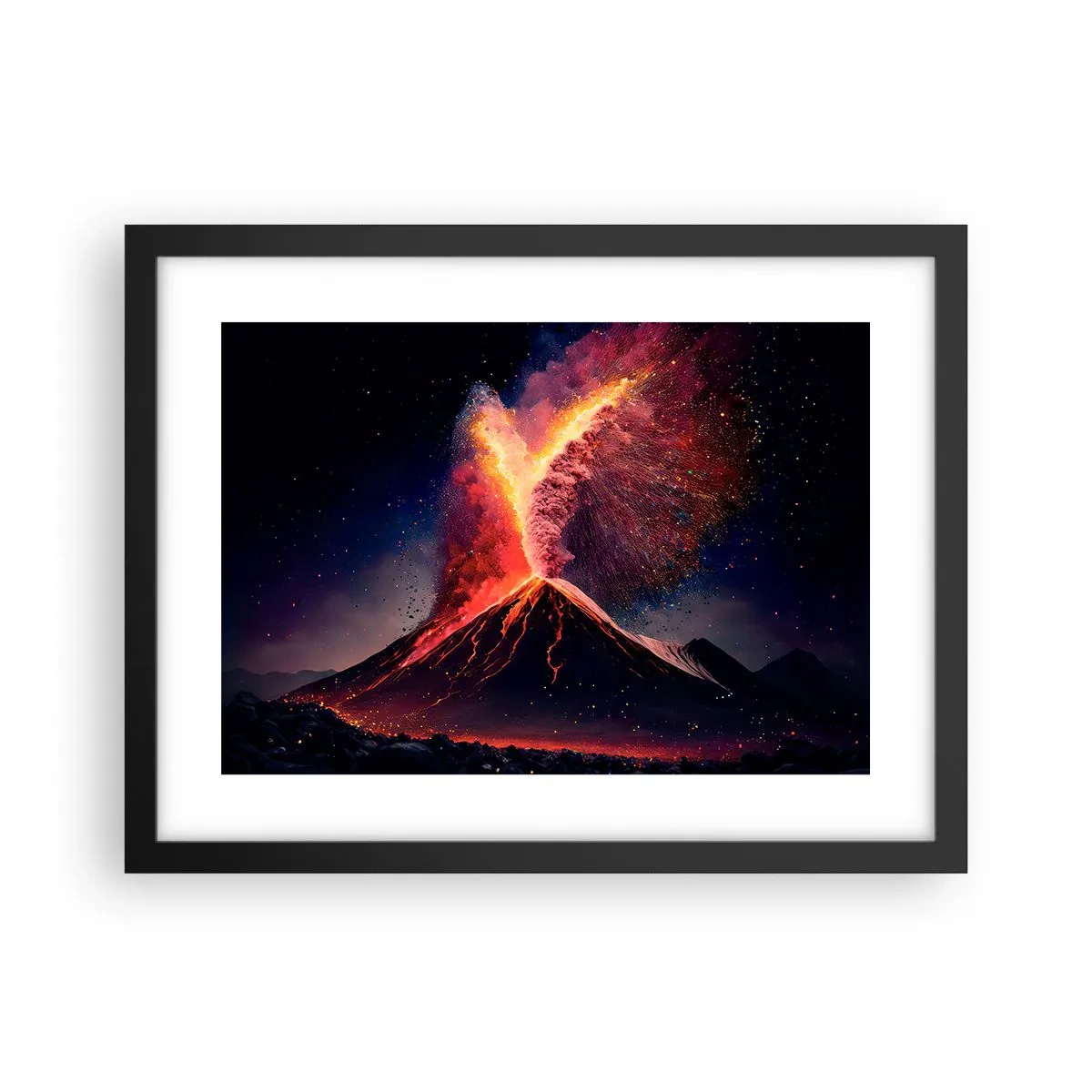 Plakat w czarnej ramie - Piękno i groza - 40x30 cm