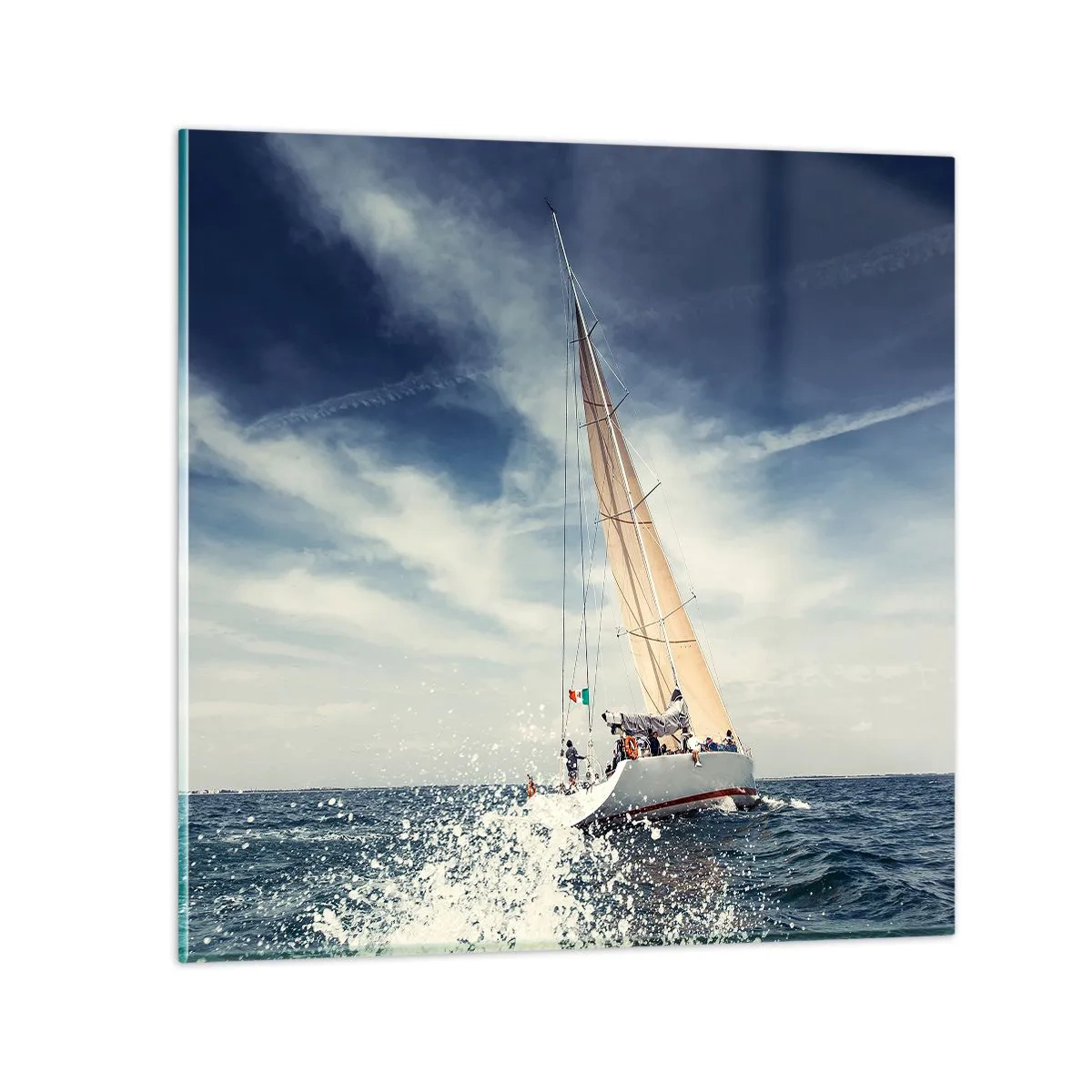 Obraz na szkle - Nas nie dogonią! - 40x40 cm