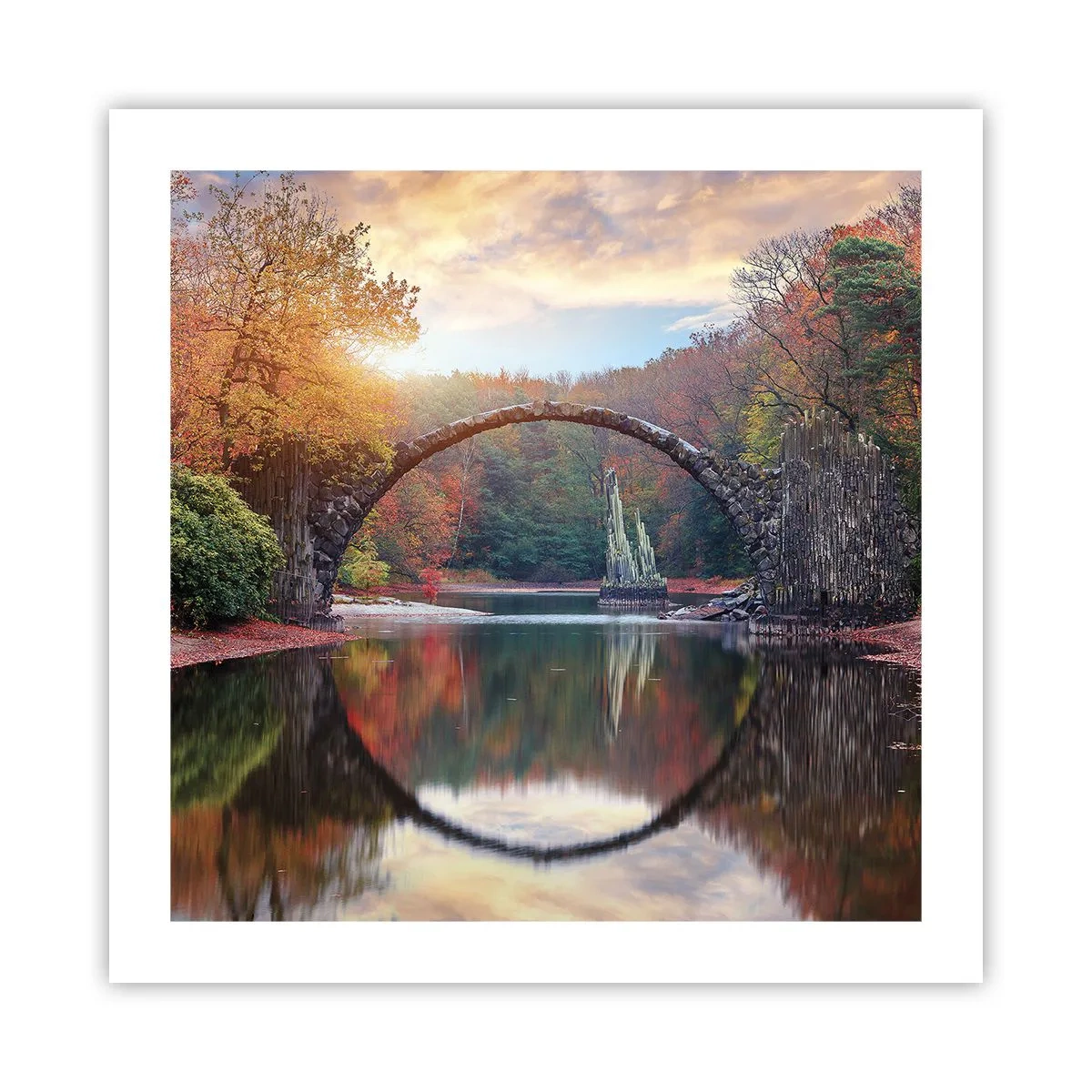 Plakat - Po drugiej stronie lustra - 50x50 cm