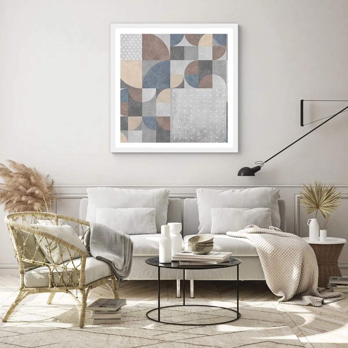 Plakat w białej ramie - Ceramiczna fantazja - 30x30 cm