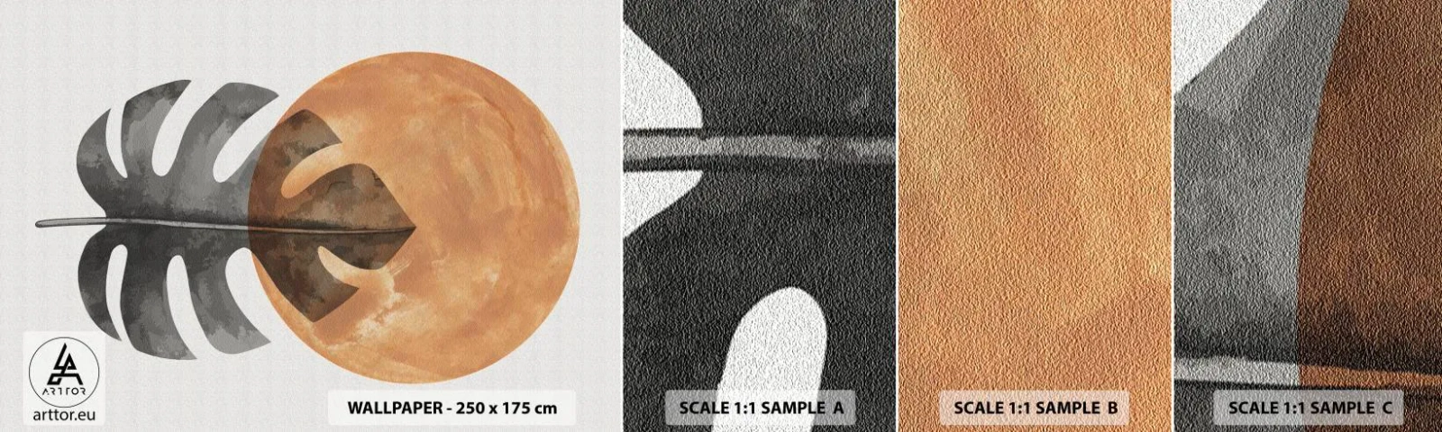 Fototapeta Próbka Samoprzylepna Deluxe Sticker - Zawsze słońce - Liść, Słońce, Boho - 100x30 cm