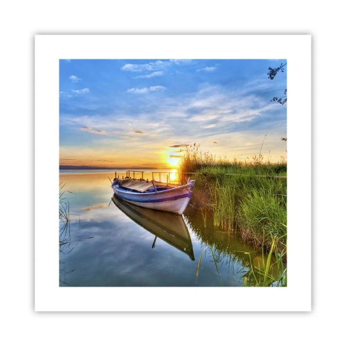 Plakat - Zatoczka spełnionych marzeń - 40x40 cm