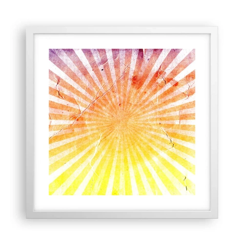 Plakat w białej ramie - Wschody i zachody - 40x40 cm