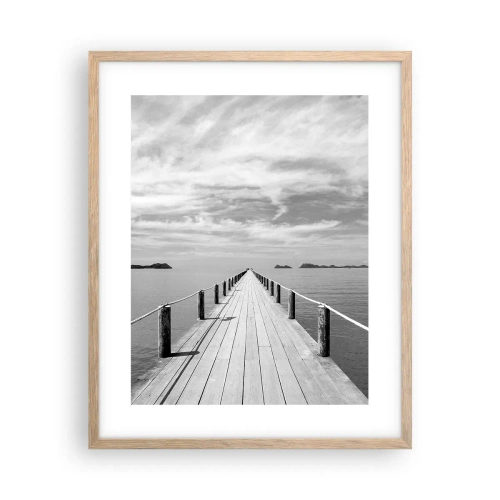 Plakat w ramie jasny dąb - A może podróż… - 40x50 cm