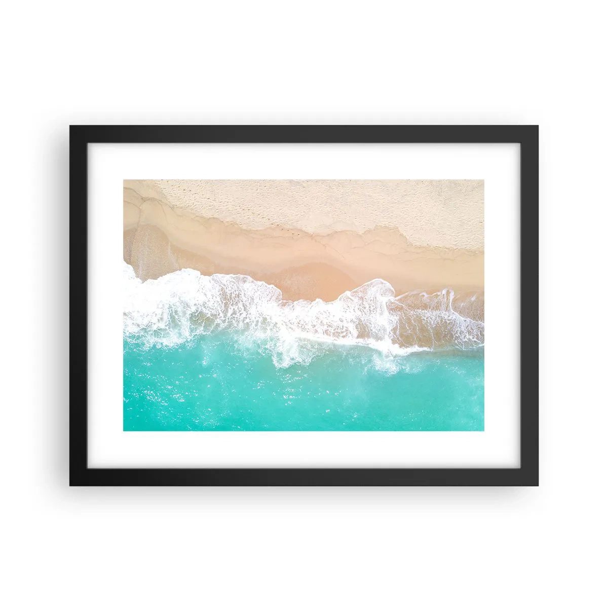 Plakat w czarnej ramie - Pieszczotliwy dotyk - 40x30 cm