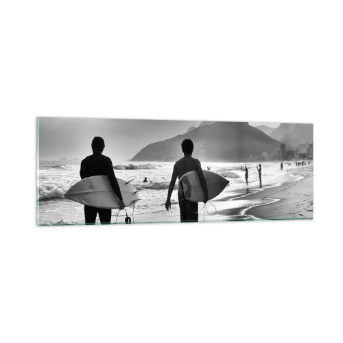 Obraz na szkle - Samba na jedną falę - 90x30 cm