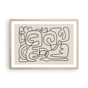 Plakat w ramie jasny dąb - Po śladzie - 70x50 cm