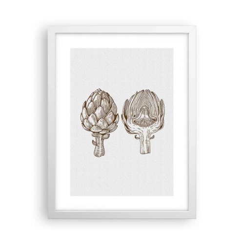 Plakat w białej ramie - Lekcja anatomii - 30x40 cm