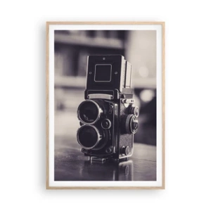 Plakat w ramie jasny dąb - Magia starej fotografii - 70x100 cm